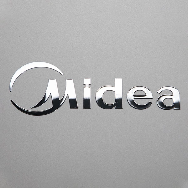 Anpassad tunn elektroform guld Nickel 3D-logoöverföring metalliska bokstäver Etiketter UV kosmetiska metalldekaler Kromdekallim