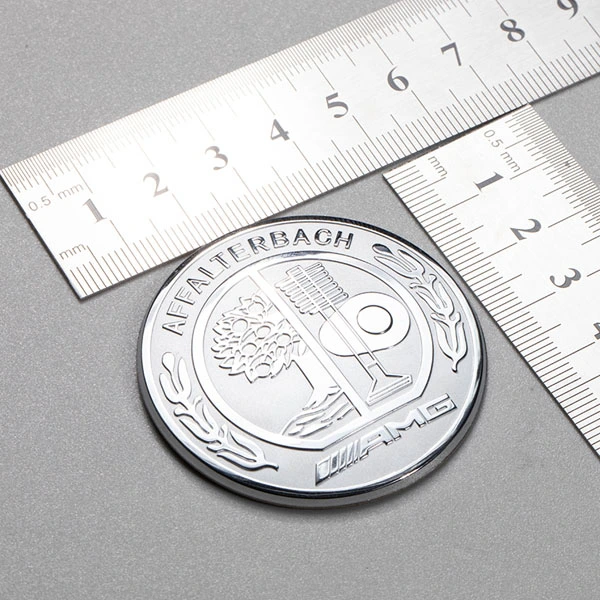 anpassad nickel namnskylt krom märkeslogotyp klistermärken för motor