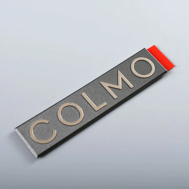 Elektroformning Nickel Metal Sticker Logo Etikett