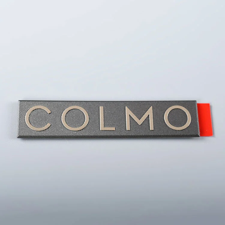 Elektroformning Nickel Metal Sticker Logo Etikett