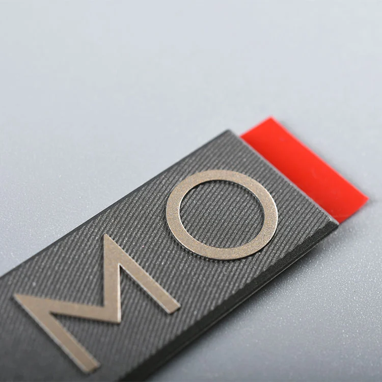 Elektroformning Nickel Metal Sticker Logo Etikett