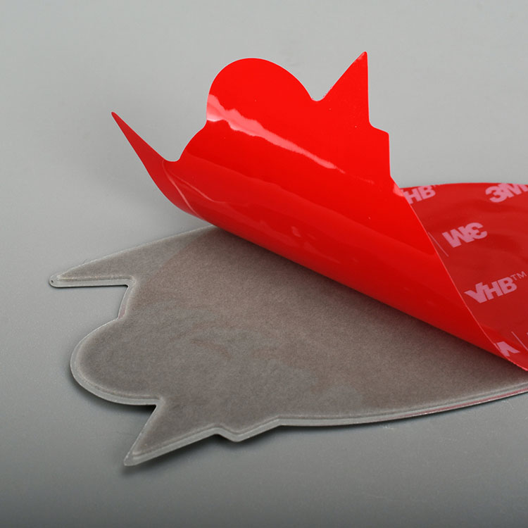 Tryckt silveraluminiumklistermärke