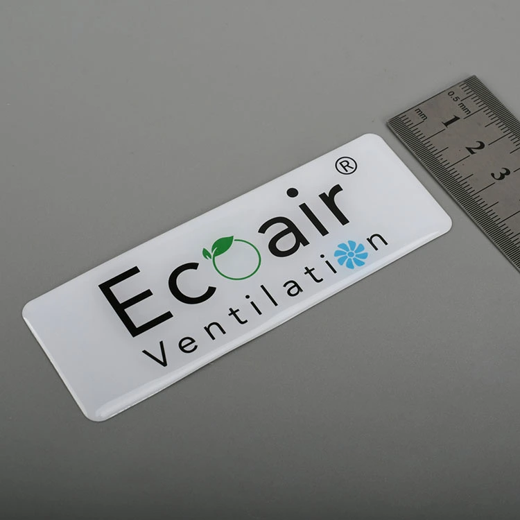 3D -logotypharts Epoxy klistermärke