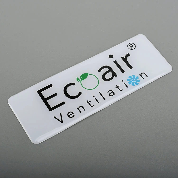 3D -logotypharts Epoxy klistermärke
