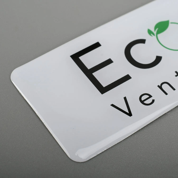 3D -logotypharts Epoxy klistermärke