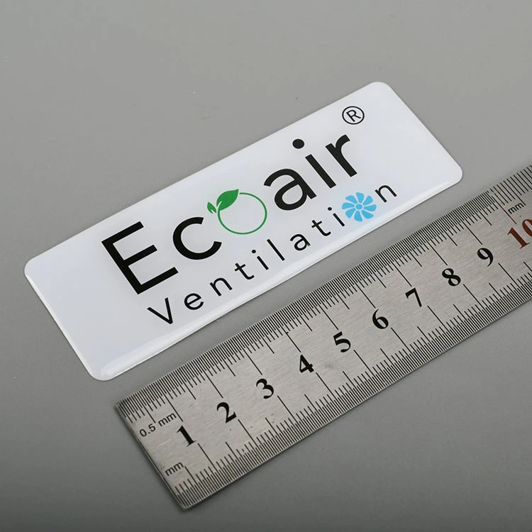 3D -logotypharts Epoxy klistermärke