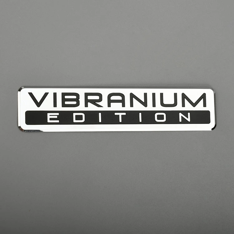 Elektroform metalletikett Nickellogotypklistermärke