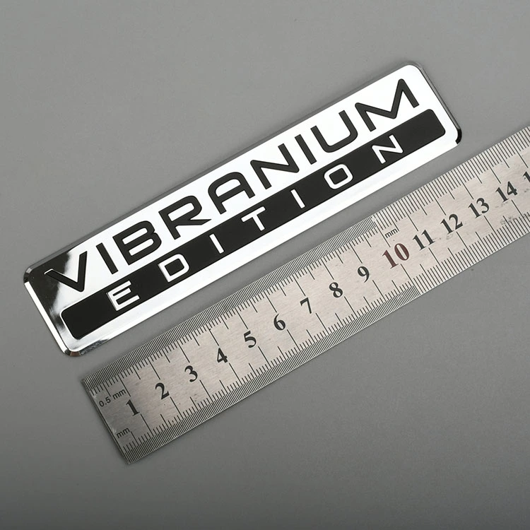 Elektroform metalletikett Nickellogotypklistermärke