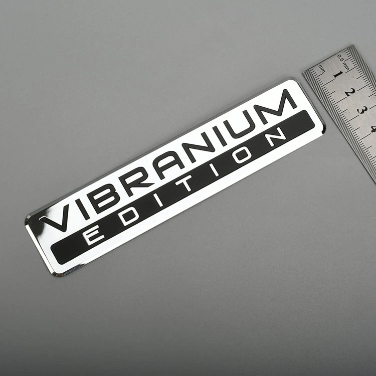 Elektroform metalletikett Nickellogotypklistermärke