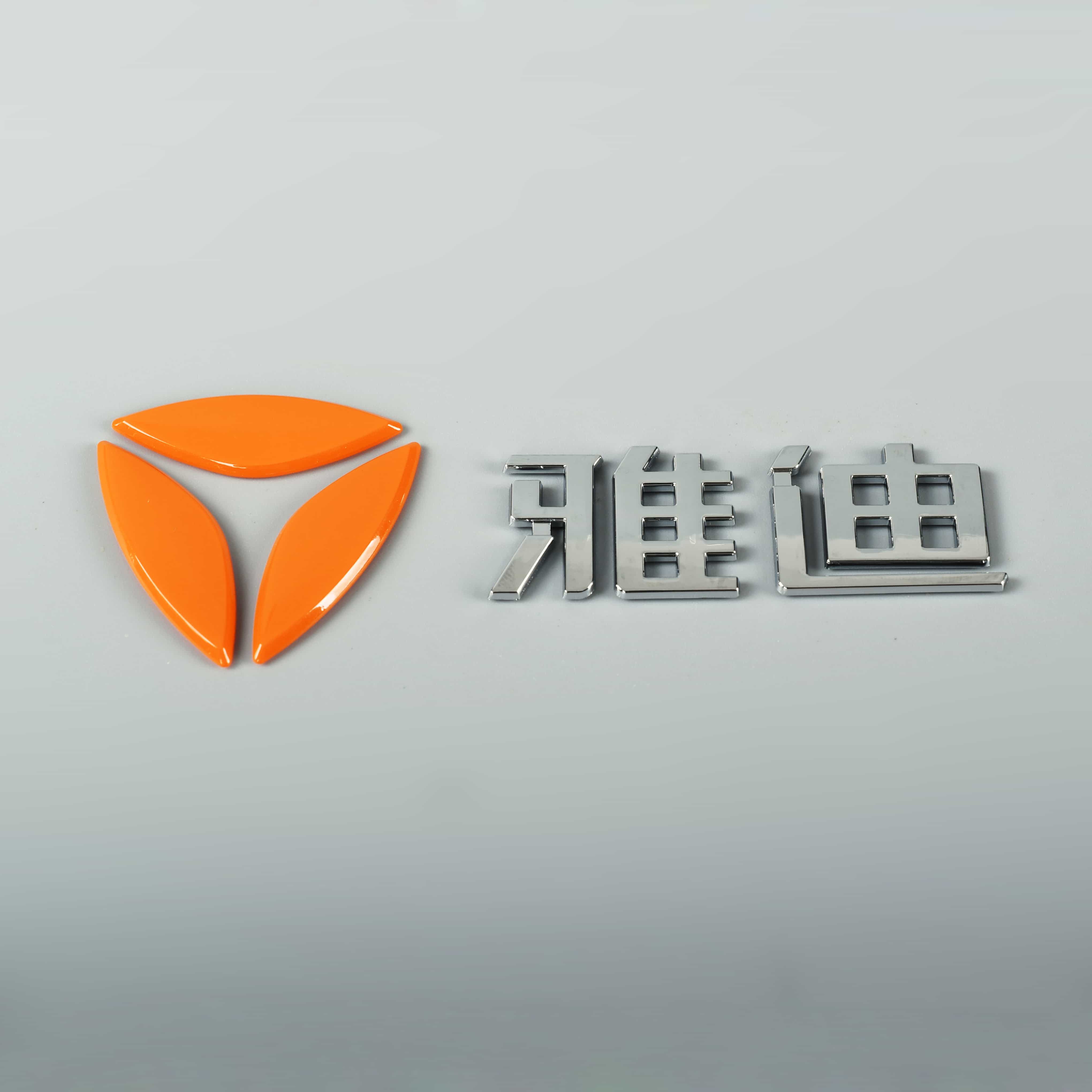 3D Motorcykeletikett Klistermärke Plast Chrome Logo ABS Badge
