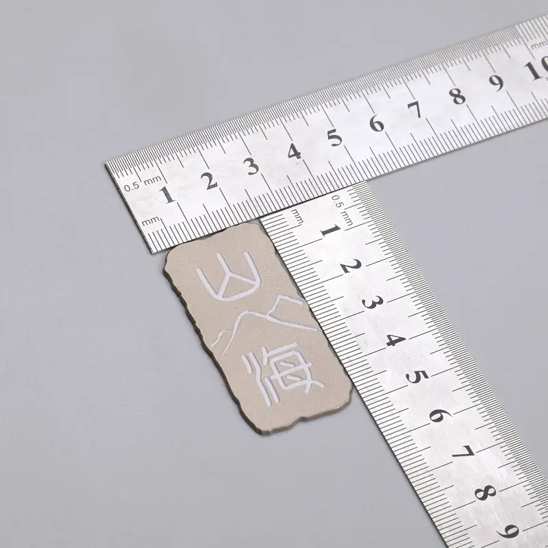 3D Borstad Electroforming Nickel Metalletikett