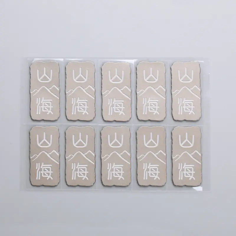 3D Borstad Electroforming Nickel Metalletikett