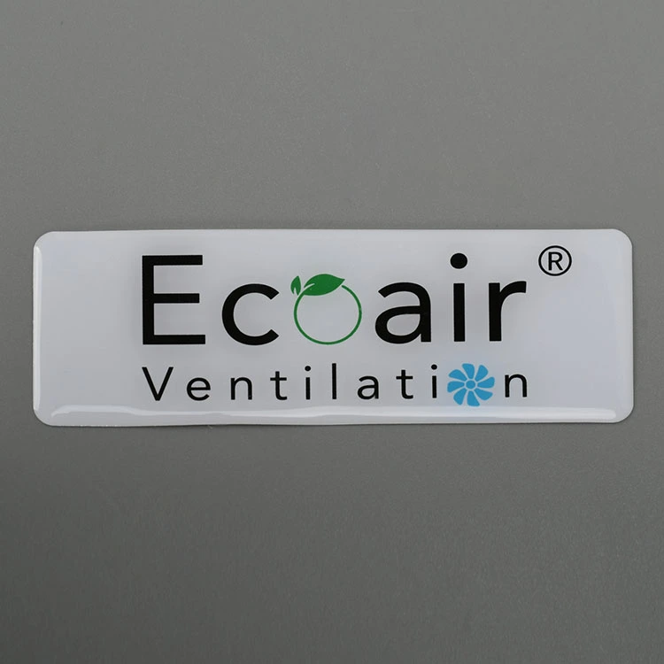3D -logotypharts Epoxy klistermärke