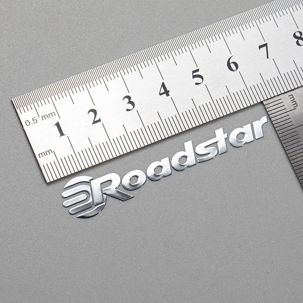 Metalliska etiketter för överföring av 3D-logotyp