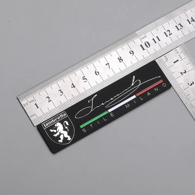 3D metall nickeletikett