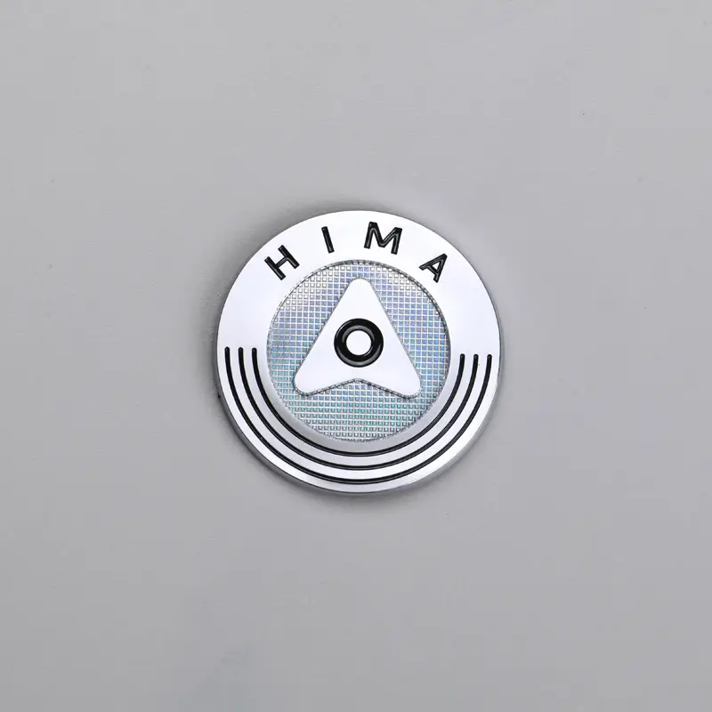 3D metall nickel klistermärke