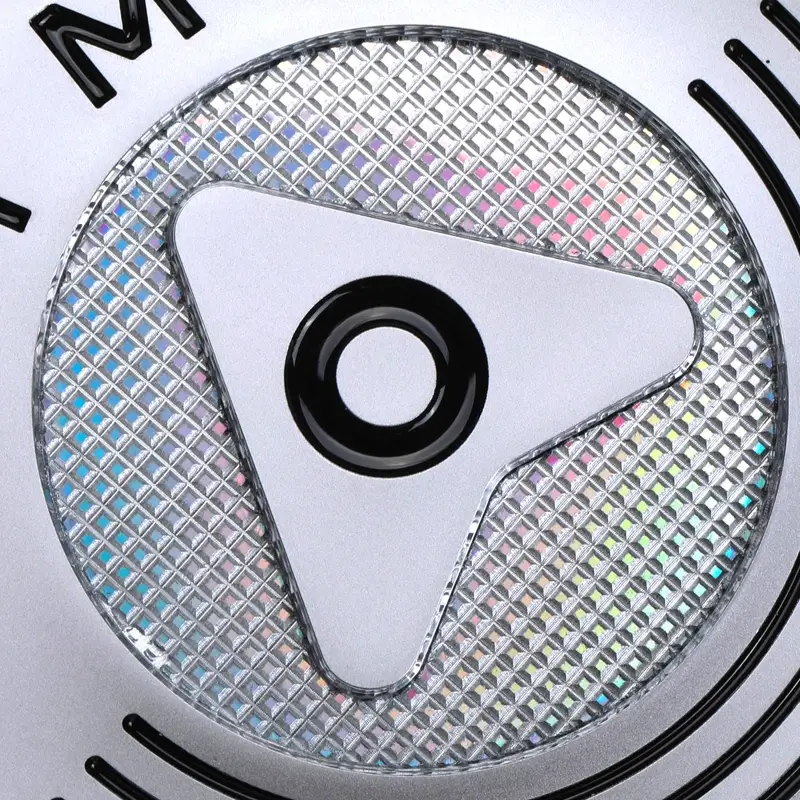 3D metall nickel klistermärke