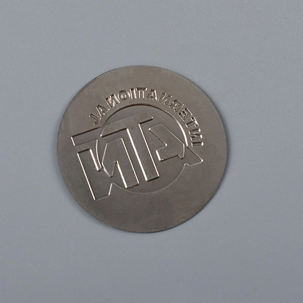 3D Nickel Etikettklistermärke