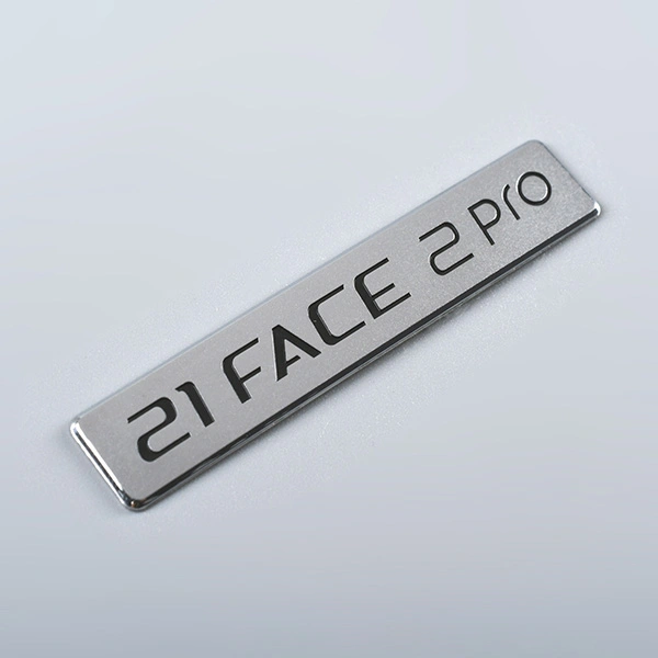 3D Nickel Label Decal Sticker
