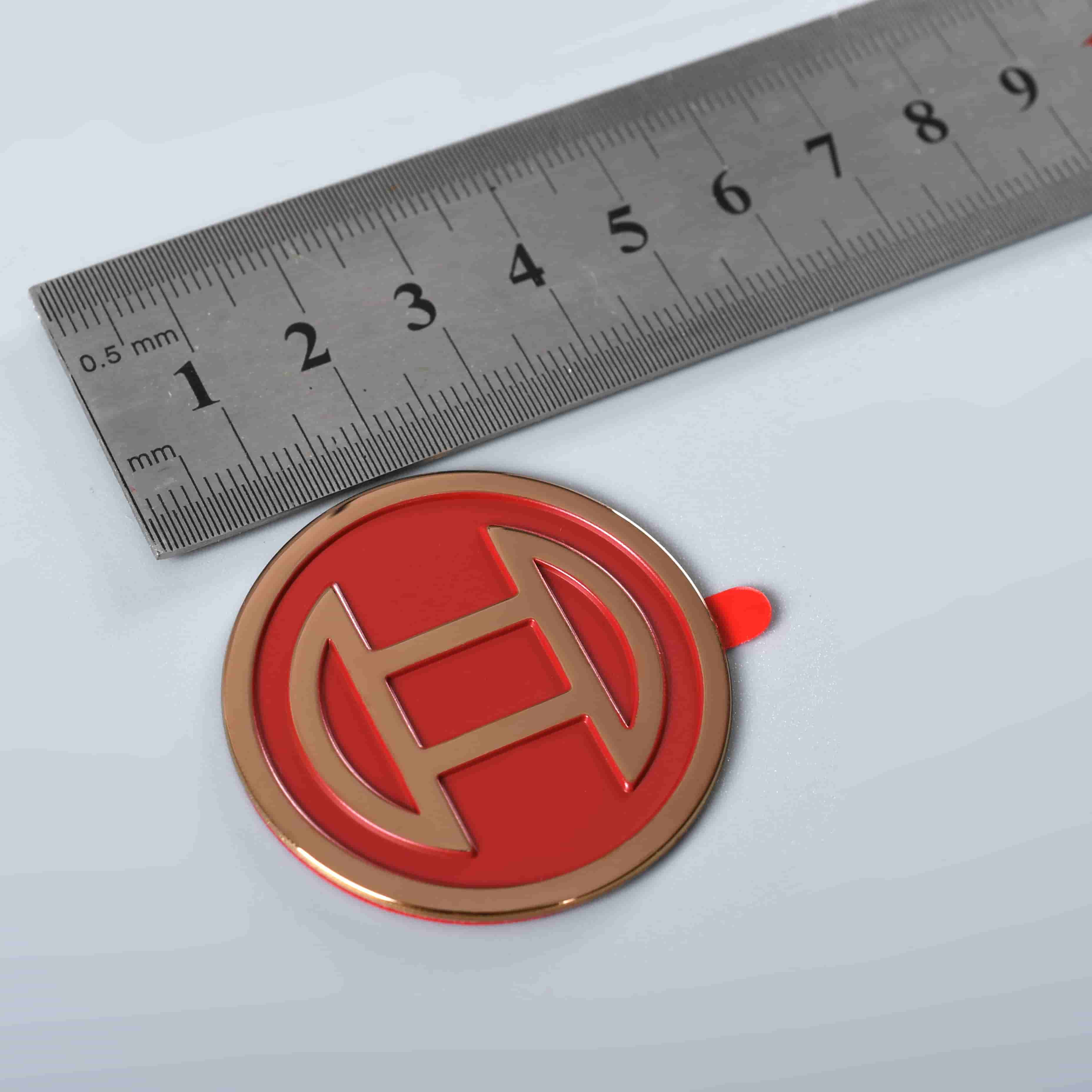 Metalliska Electroforming Etikettetiketter
