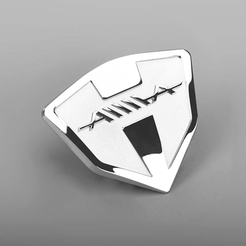 Krom metallisk logotyp