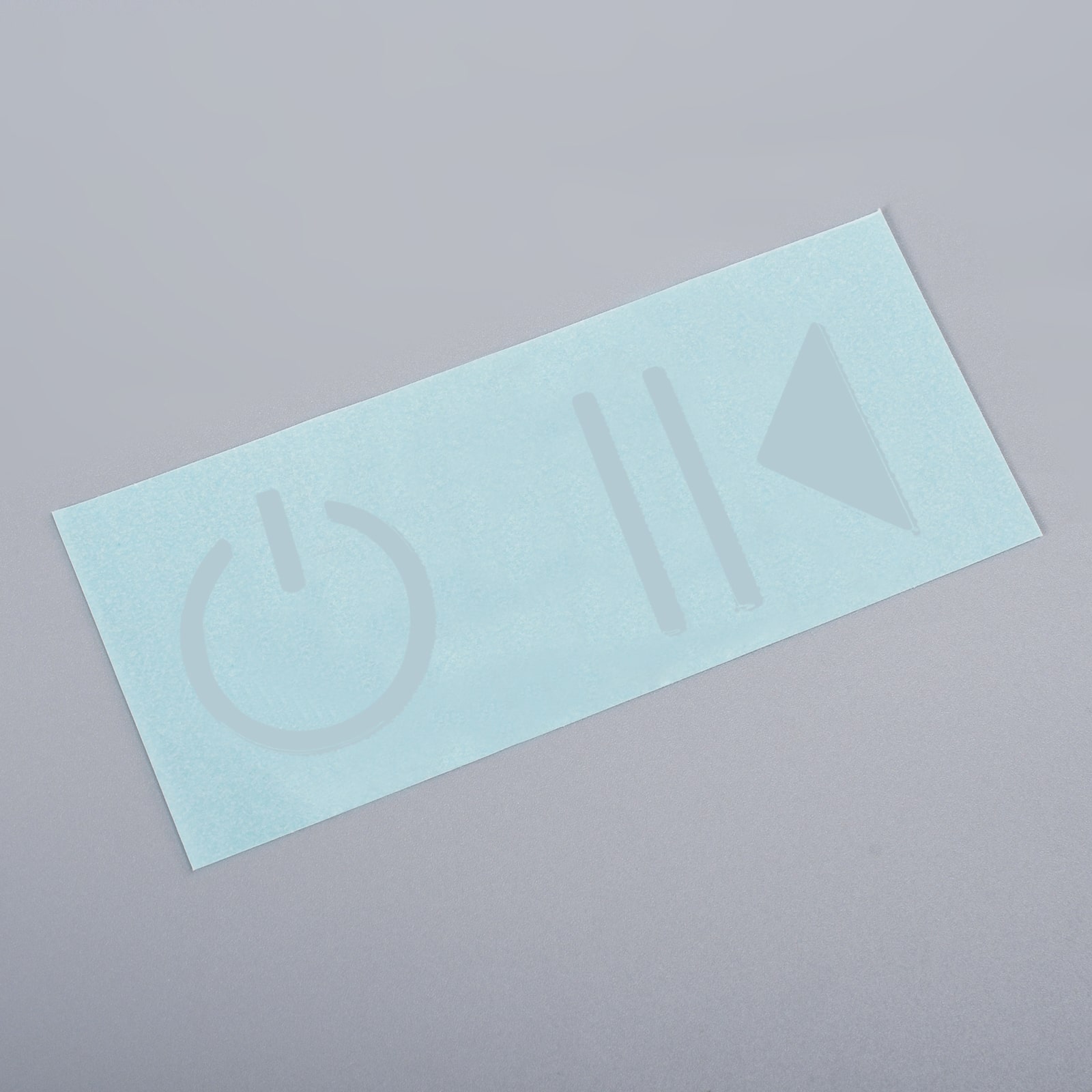 Silver nickel metalliska dekaler