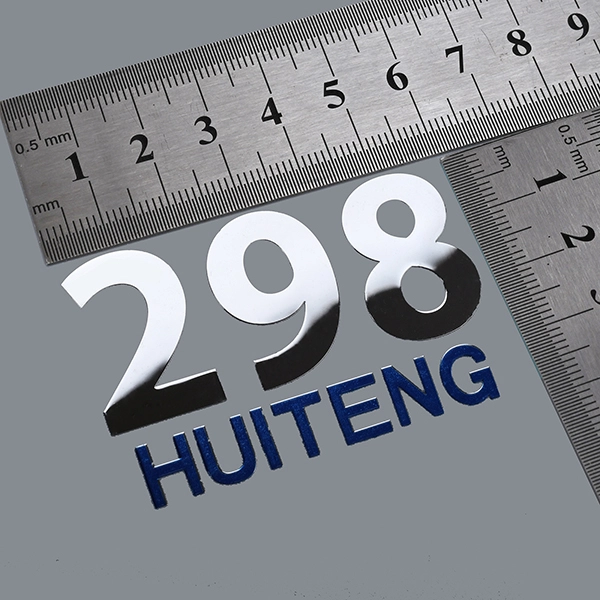 Metall logotyp etikett