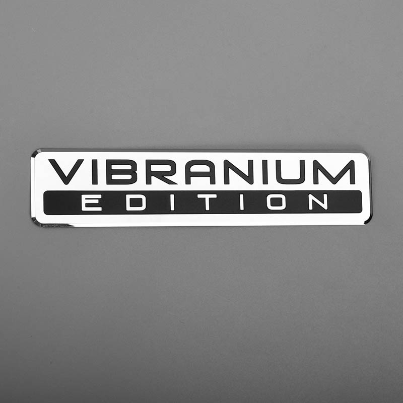 Elektroform metall nickel klistermärke