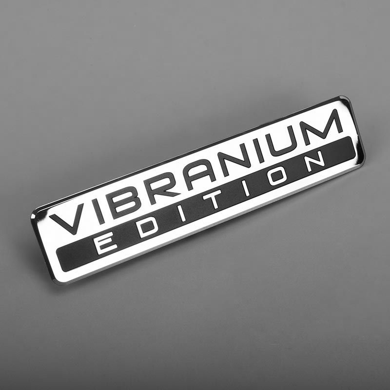 Elektroform metall nickel klistermärke