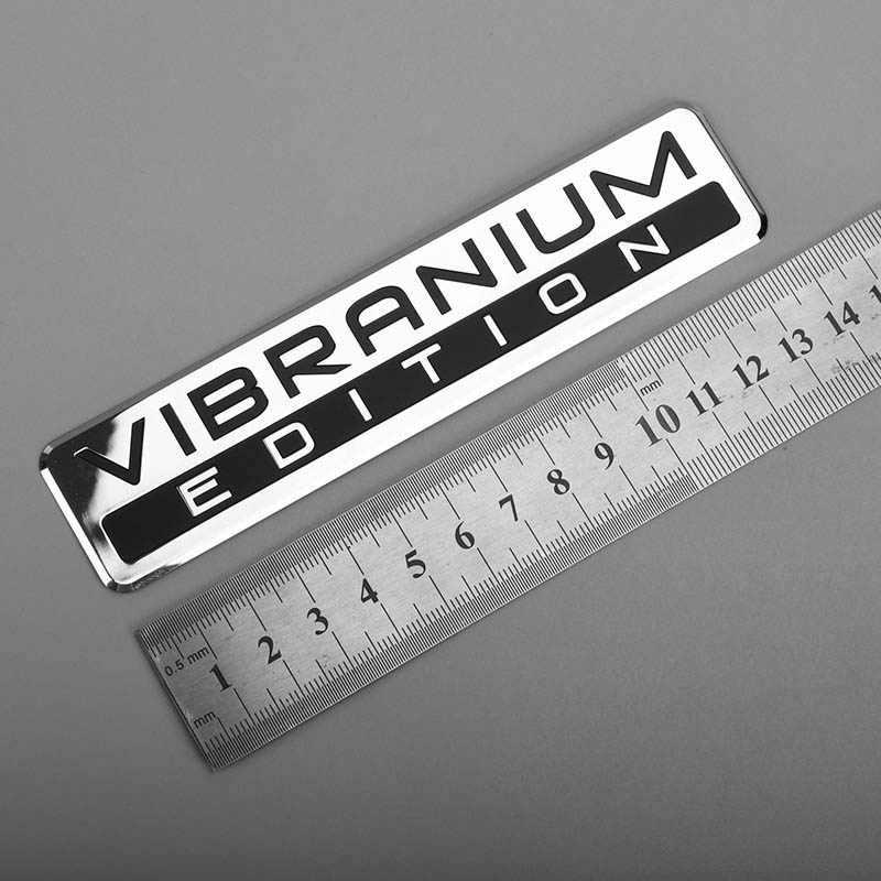 Elektroform metall nickel klistermärke