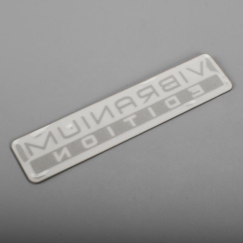 Elektroform metall nickel klistermärke