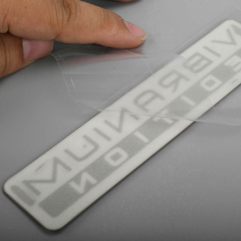 Elektroform metall nickel klistermärke