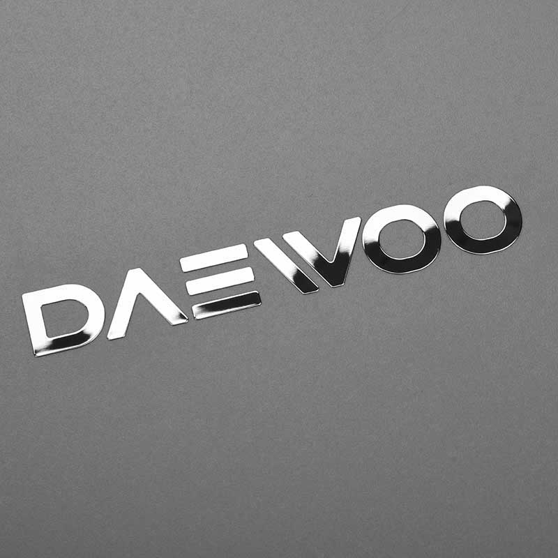 Electroform Transfer Metal Sticker Logotyp