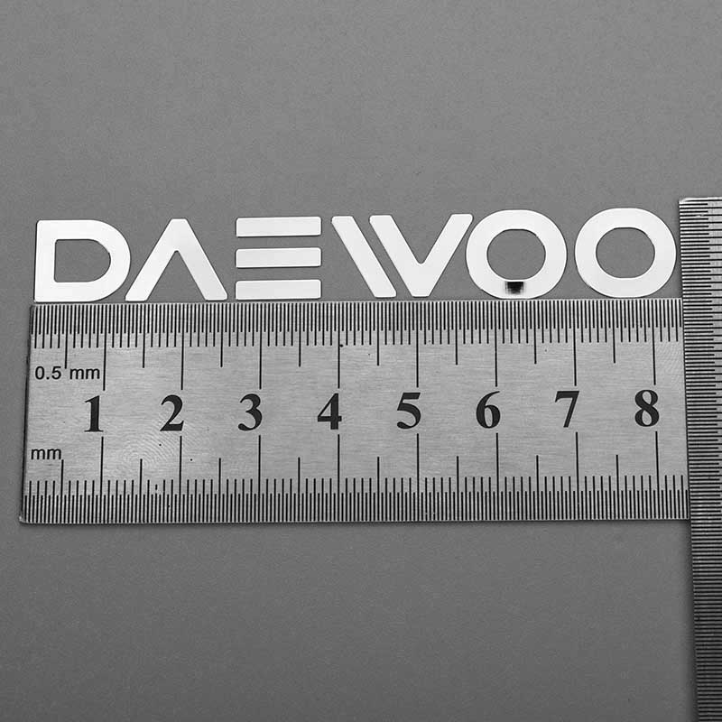 Electroform Transfer Metal Sticker Logotyp