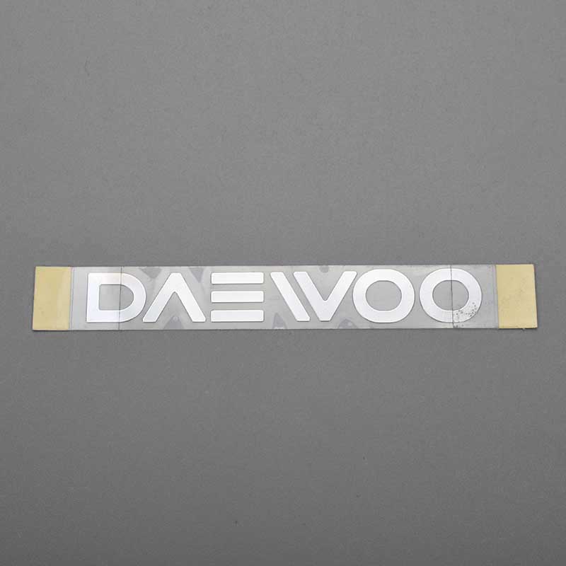 Electroform Transfer Metal Sticker Logotyp