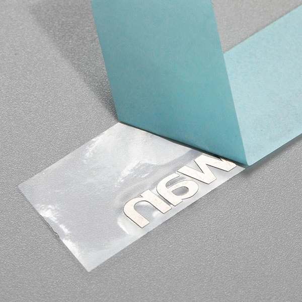 Metallisk nickeletikett