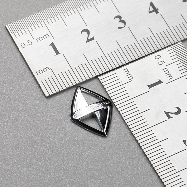 Liten storlek 3D upphöjd nickeldekal för bilnyckel