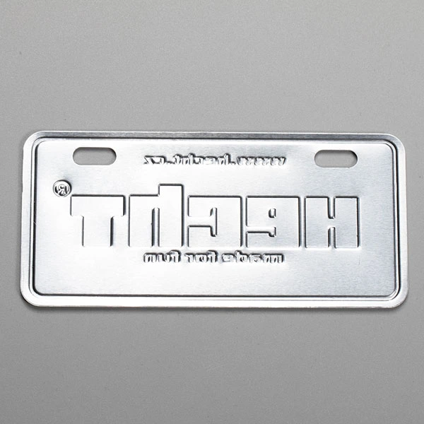 Namnskyltar av aluminium i metall