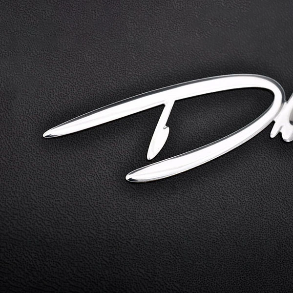 3D Böjd Dome Mjuk Hushållsapparater Badge Krom Mjuk logotyp klistermärke