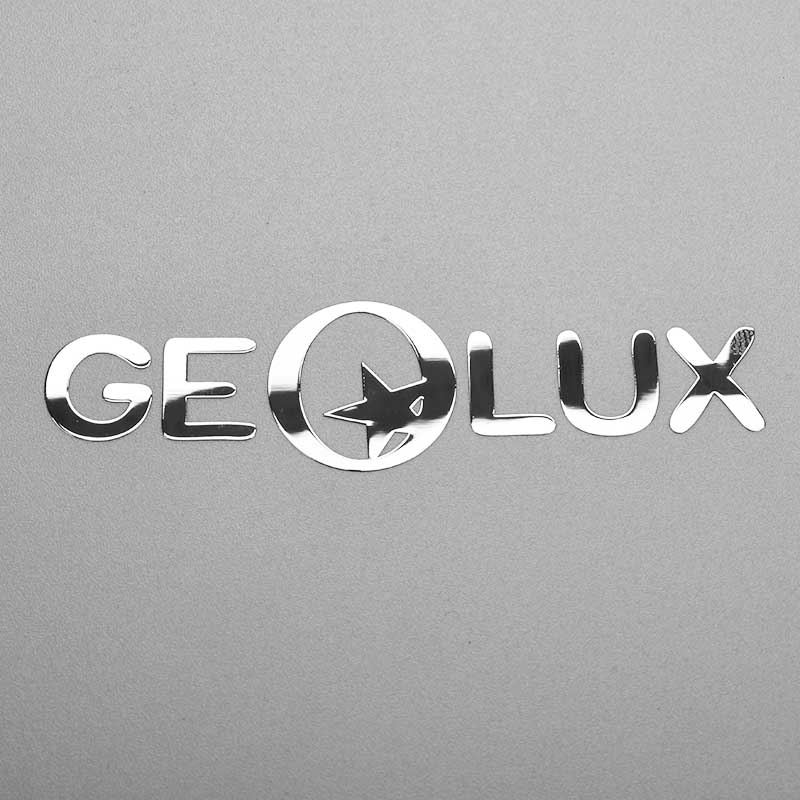 Logotyp metalletikett