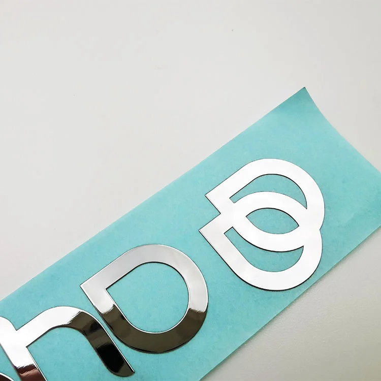 Logo Nickel Metal Sticker Etikett