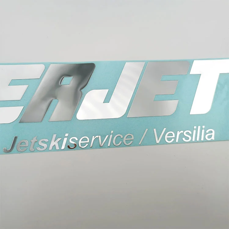 Metal Nickel Logo Etikettklistermärke