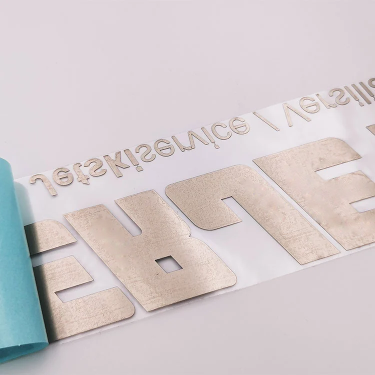 Metal Nickel Logo Etikettklistermärke