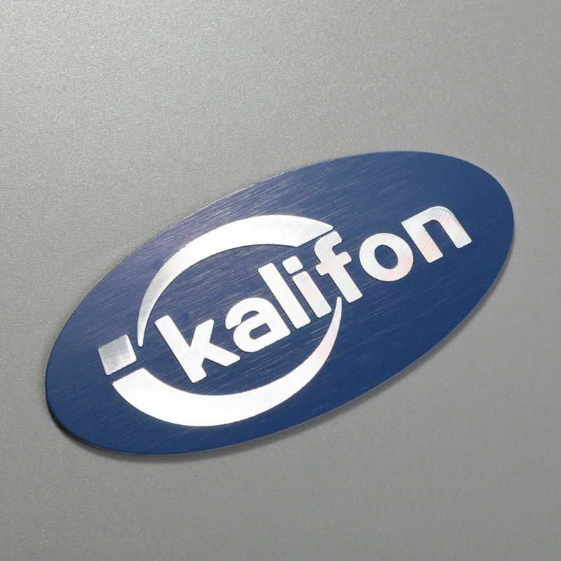 Maskin metall pressgjutning aluminium emblem