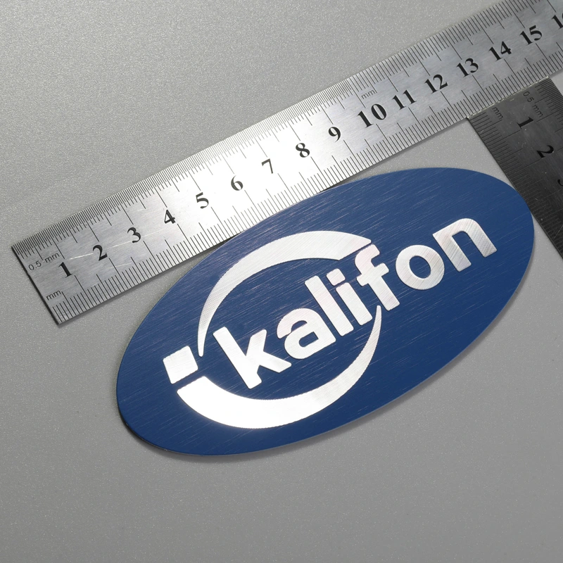Maskin metall pressgjutning aluminium emblem