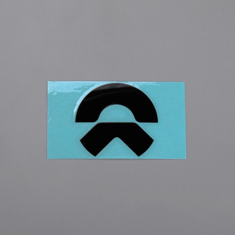 3D Nickel-klistermärke Krom Svart Bilemblem Logotyp