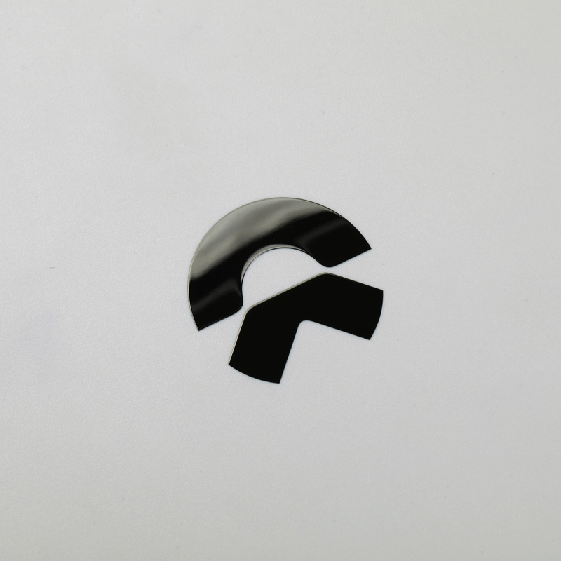 3D Nickel-klistermärke Krom Svart Bilemblem Logotyp