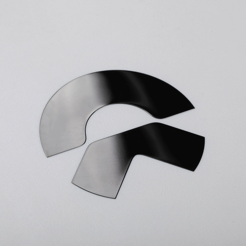 3D Nickel-klistermärke Krom Svart Bilemblem Logotyp