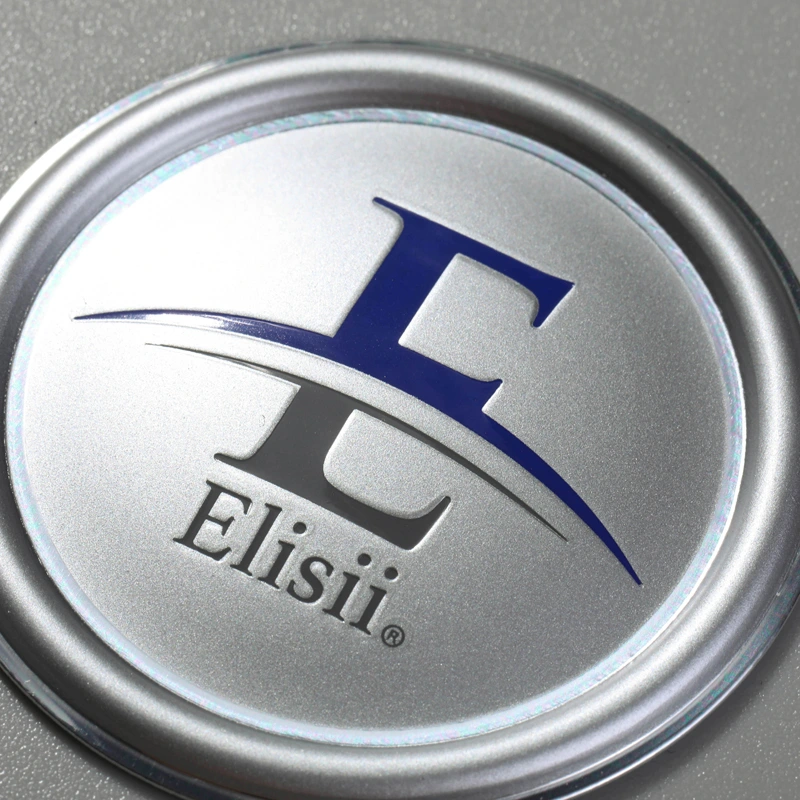 Aluminiumetikett anpassad logotyp 3d präglad klistermärke