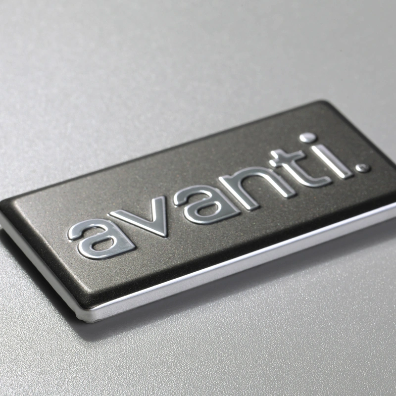 Anodiserad aluminium namnskylt Utskrift av aluminiumetiketter